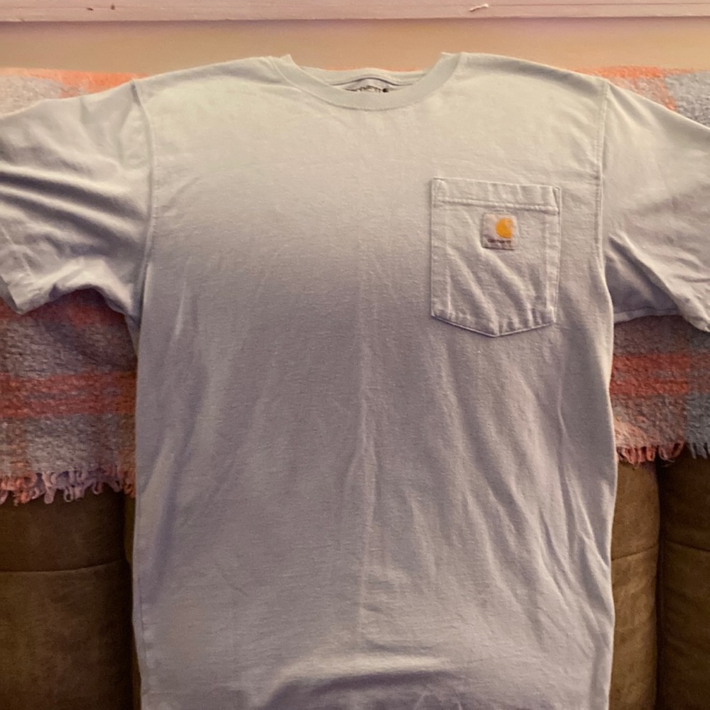 Mens Carhartt t-shirt. Light blue